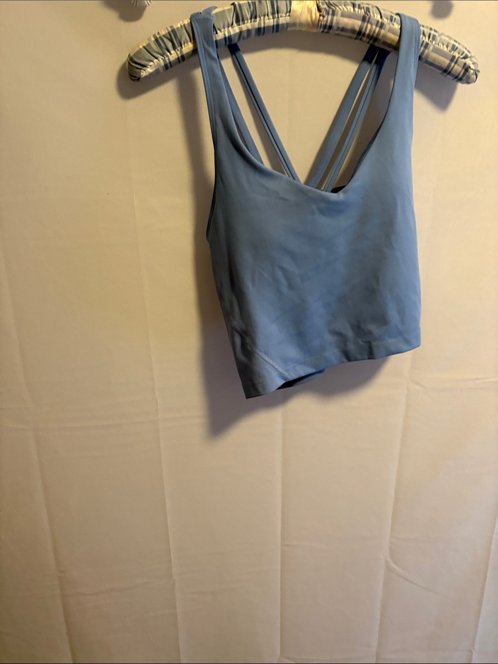 Gilly Hicks Sky Blue Crop Tank Top